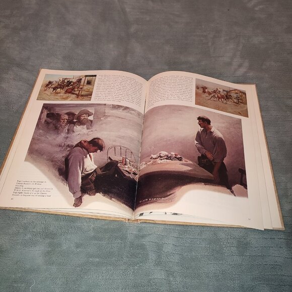 Large Illustrated Book The American West Royal Hassrick 1975 Explorers Cowboys - Picture 12 of 14
